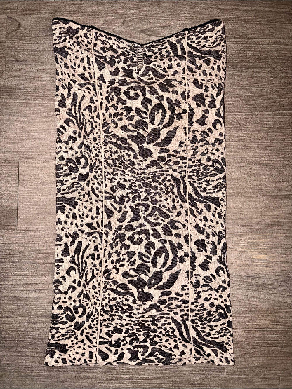 INTIMATELY BY FREE PEOPLE M/L Leopard Tube Strapless Mini Dress
